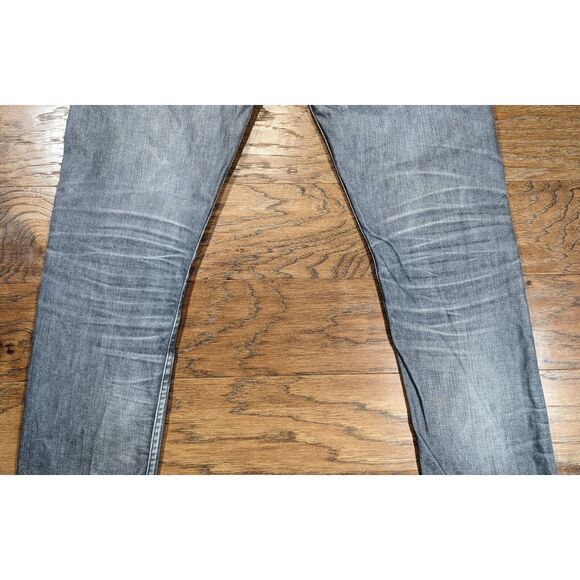 Levi's 510 Mens 34x30 Faded Black Denim Slim‎ Fit Zip Fly Red Tab Jeans - Picture 9 of 15